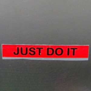 برچسب حرارتی مدل just do it